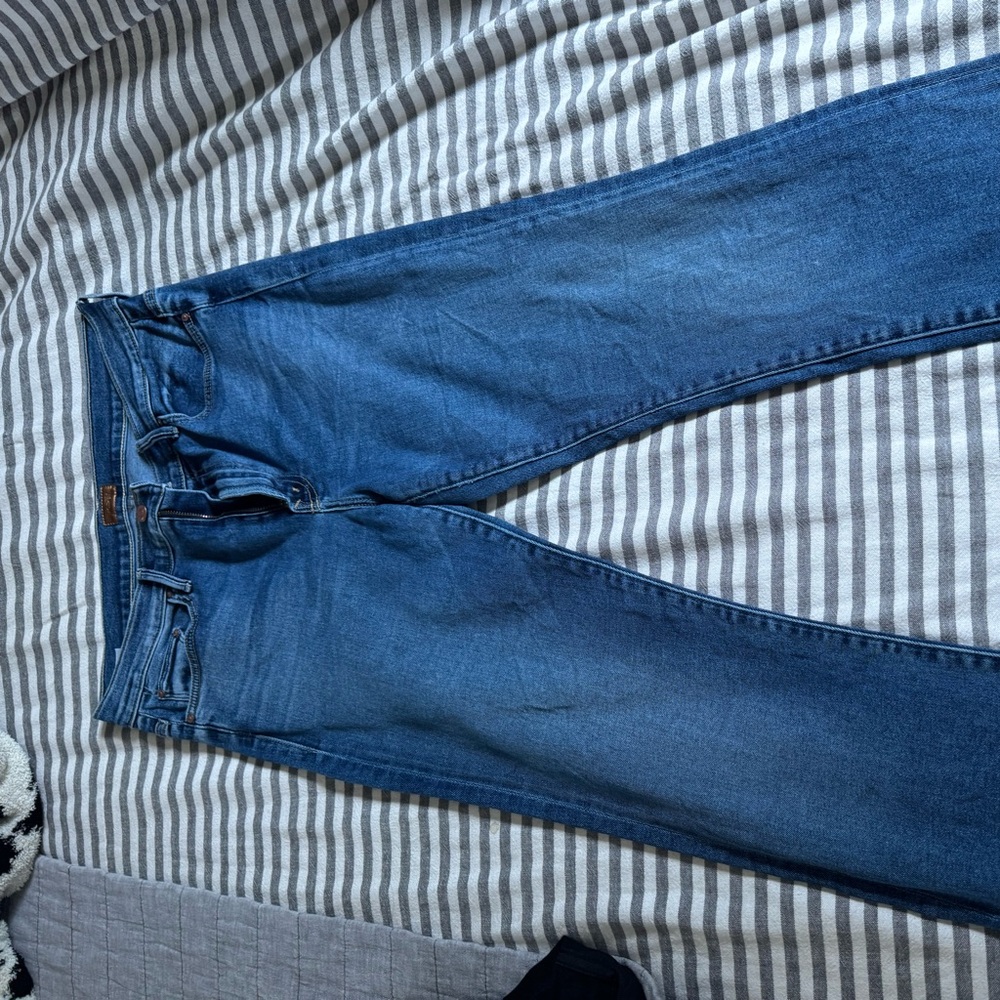 MOTHER Indigo and Light Blue Denim Jeans